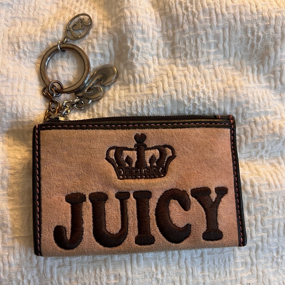 Vintage Juicy Couture keychain card holder